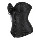 YesX YX886 Stunning Black Borcade Corset Up to 5XL