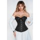 YesX YX886 Stunning Black Borcade Corset Up to 5XL