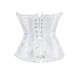 YesX YX887 Elegant White Brocade Corset up to 2XL YesX YX887 Elegant White Brocade Corset up to 2XL
