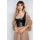 YesX YX889 Sexy Corset Black Up to 6XL