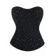 YesX YX895 Sequin Corset Black YesX YX895 Sequin Corset Black
