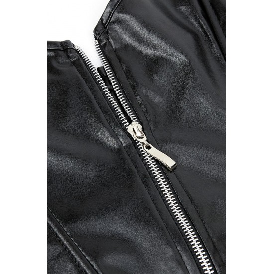 YesX YX897 Faux Leather Corset & Skirt YesX YX897 Faux Leather Corset & Skirt