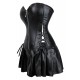 YesX YX897 Faux Leather Corset & Skirt YesX YX897 Faux Leather Corset & Skirt
