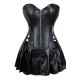 YesX YX897 Faux Leather Corset & Skirt YesX YX897 Faux Leather Corset & Skirt