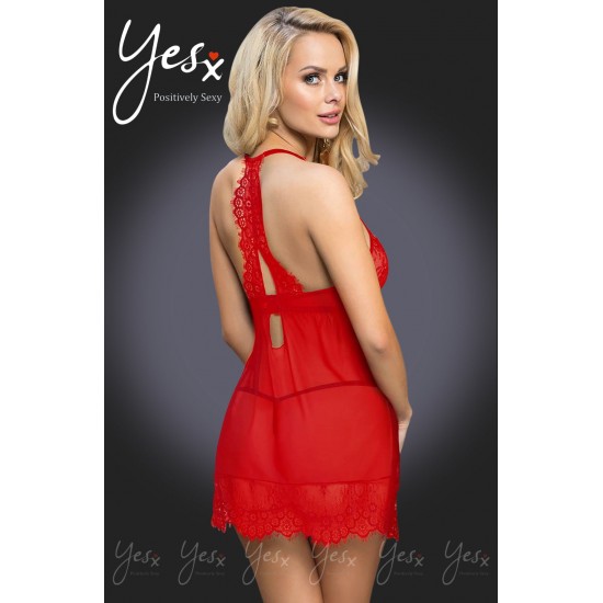 YesX YX952 Red Babydoll Set