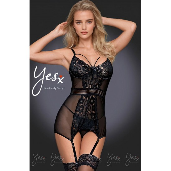 YesX YX955 Black Chemise YesX YX955 Black Chemise