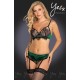 YesX YX957 Black/Emerald Bra Set YesX YX957 Black/Emerald Bra Set