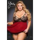 YesX YX958Q Black/Red Babydoll Set YesX YX958Q Black/Red Babydoll Set