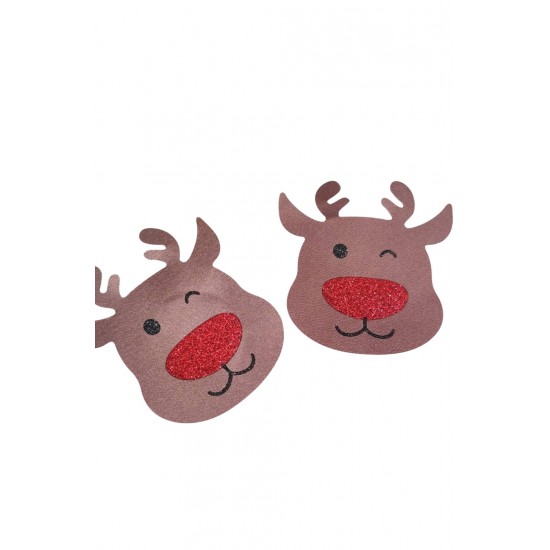 YesX YX960 Brown/Red Reindeer Nipple Covers