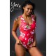 YesX YX978 One Piece Swimsuit Pink YesX YX978 One Piece Swimsuit Pink
