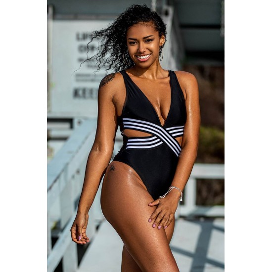 YesX YX980 One Piece Swimsuit Black YesX YX980 One Piece Swimsuit Black