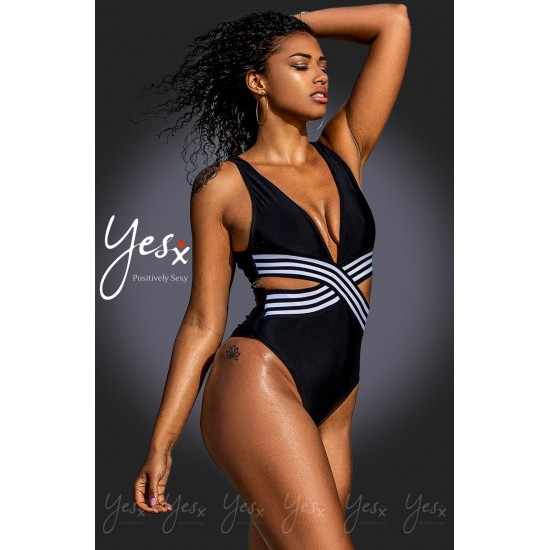 YesX YX980 One Piece Swimsuit Black YesX YX980 One Piece Swimsuit Black