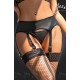 YesX YX985 Suspender Belt & Thong Set Black YesX YX985 Suspender Belt & Thong Set Black