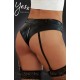 YesX YX986 Gartered Panty Black YesX YX986 Gartered Panty Black