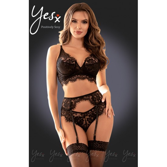 YesX YX987 Lingerie Set Black YesX YX987 Lingerie Set Black