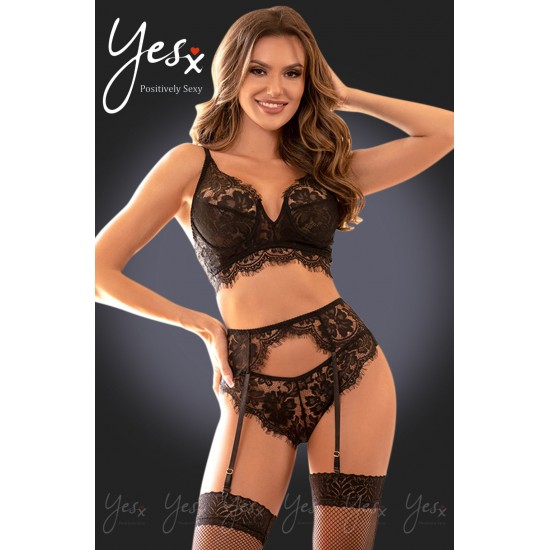 YesX YX987 Lingerie Set Black YesX YX987 Lingerie Set Black