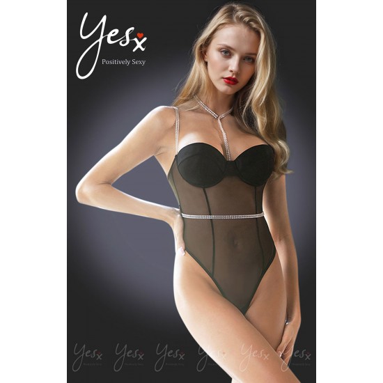 YesX YX992 Bodysuit Black YesX YX992 Bodysuit Black