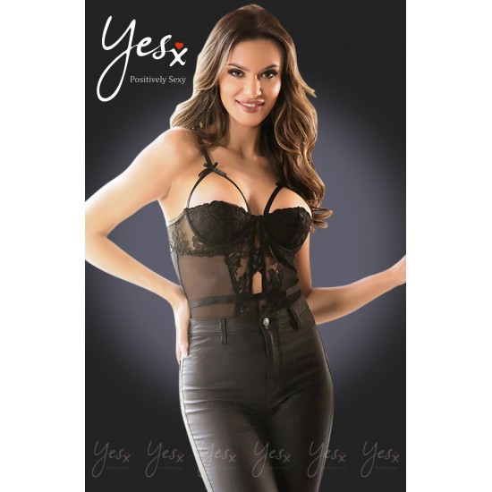 YesX YX993 Bodysuit Black